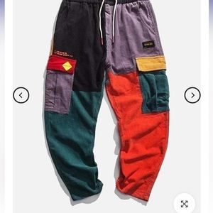 Aelfric Eden Mens Cargo Pants Patchwork Multi-Pockets